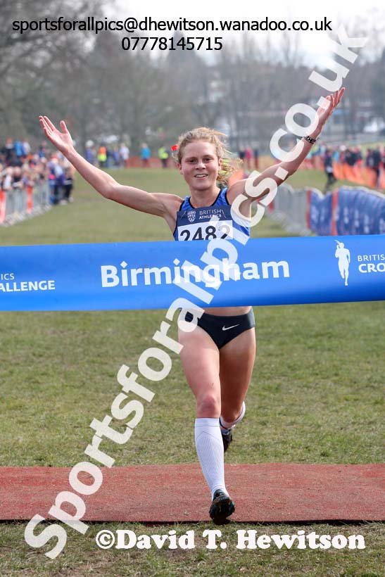 Womens under-20s 2016 Inter Counties Cross Country Champs. and Cross Challenge Final, Cofton Park, Birmingham. Photo: David T. Hewitson/Sports for All Pics
